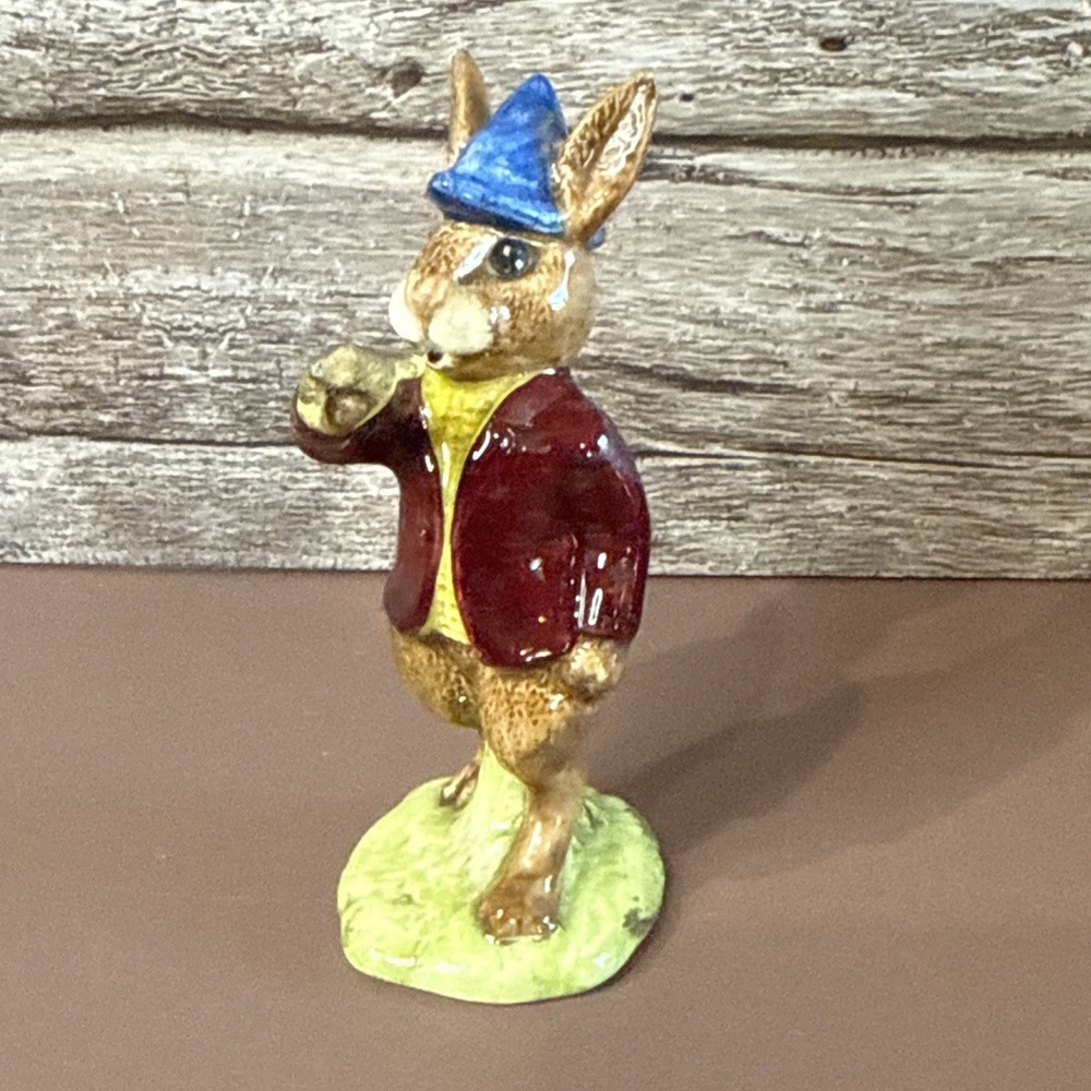 Royal Doulton Bunnykins Rise And Shine Bunny With Horn Rabbit DB11 Figurine 1974